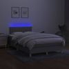 Boxspringbett mit Matratze & LED Stoff Hellgrau 120x200 cm, Härtegrad: H2 [3133861] Bild 3
