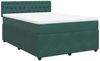 vidaXL Boxspringbett mit Matratze Dunkelgrün 140x190 cm Samt 3290043 Bild 3