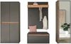 Home affaire Garderoben-Set City/Giron, moderne Garderobe, viel Stauraum, ca. 40 Schuhe, (Set, 4-St), enthält Schrank mit Spiegel, Schuhschrank, Paneel &Bank inkl. Kissen Bild 3