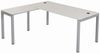 Furni24 Schreibtisch Tetra 160 cm grau Winkelschreibtisch Homeoffice Seminartisch Anbautisch rechts o. Links montierbar Bild 3