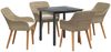 vidaXL Garten Essgruppe mit Kissen 5 pcs Beige Poly-Rattan 3261699 Bild 2