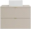 Vente-unique - DORIONI Bathroom furniture set Holz, Platte Beige - B 46,5 cm x H 61,6 cm x L 80 cm Bild 3
