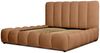 Polsterbett Doppelbett HEDA 140x200cm Komplettset in Stoff Perfect Harmony Rostbraun Bild 4
