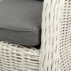 2er Set Sessel BELLA Polyrattan Eierschalenweiß Gartensessel Armlehnsessel Bild 5