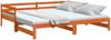 vidaXL Tagesbett Ausziehbar Wachsbraun 90x200 cm Massivholz Kiefer 847159 Bild 5