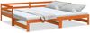 vidaXL Tagesbett Ausziehbar Wachsbraun 90x200 cm Massivholz Kiefer 847159 Bild 2