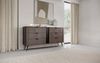 MOEBLO Kommode LARON 163 6s (Eiche Dunin, Schwarz – Großzügige 6-Schubladen-Kommode mit Metallfüßen und geriffeltem Frontdetail, Sideboard Wohnzimmer Kommode Schlafzimmer Komodenschrank Highboard), (BxHxT): 163,2 x 81,2 x 38 cm Bild 2