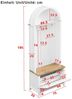 Yorbay Garderobe mit Schuhschrank & Hakenleiste, Moderner Hall Tree für den Flur (195 x 75 x 35 cm), Kompakter Garderobenschrank mit Ablage Bild 3