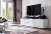 Trendteam TV-Lowboard, Spanplatte weiß / Stone grau, 66 x 47 x 180 cm Bild 3