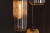 KAWOLA Hängeleuchte CARTOLA Hängelampe 5-flammig Glas schwarz 180 x 45 x 45 cm Bild 4