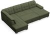 Selsey 'Jamaal' Wohnlandschaft mit Schlaffunktion und Stauraum rechtsseitig, khaki Bild 4
