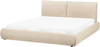 Bett mit Lattenrost Bouclé VINAY 180 x 200 cm Hellbeige Bild 4
