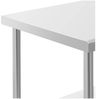 Royal Catering Arbeitstisch 60 x 60 cm Rollbarer Edelstahltisch Gastrotisch Edelstahl 120 kg, verschiedene Größen Bild 2