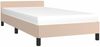 vidaXL Bettgestell mit Kopfteil ohne Matratze Cappuccino 90x190 cm 347476 Bild 3