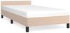vidaXL Bettgestell mit Kopfteil ohne Matratze Cappuccino 90x190 cm 347476 Bild 2