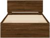 vidaXL Bettgestell ohne Matratze mit Kopfteil Braun Eiche 100x200 cm 838623 Bild 5