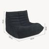 Bodensessel Kodsø 75 x 90 x 100 cm Mikrofaser Schwarz [en. casa] Bild 2