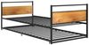 vidaXL Ausziehbett Schwarz Metall 90x200 cm 324748 Bild 3