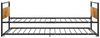 vidaXL Ausziehbett Schwarz Metall 90x200 cm 324748 Bild 5