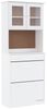 vidaXL Highboard ALTA Weiß 77x35x188 cm Massivholz Kiefer 3187778 Bild 2