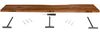 Steckboard mit Baumkante Wandregal Akazie massiv nussbaum lackiert 100 x 20 Amanda 136835382 Bild 5