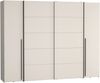 Forte NARAGO Kleiderschrank 270, moderner Dreh-/Schwebetürenschrank, 4-türig, Holzwerkstoff, Kaschmir|Beige, 270,3 cm breit x 210,5 cm hoch x 61,2 cm tief Bild 3