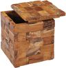 vidaXL Hocker mit Stauraum Massivholz Teak 281654 Bild 2