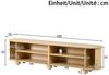 Celya TV-Schrank RundungenTV Lowboard mit Schiebetüren (Retro TV Möbel, Wohnzimmermöbel, mit Kugelfüße) Geeignet für Wohnzimmer Bild 2