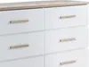Vente-unique - SKAIDO Kommode Holz, Platte BeigeWeiß - B 40 cm x H 81,9 cm x L 120 cm Bild 4