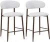 Vente-unique - ISOVAYA Barhocker Stoff Beige - B 57 cm x H 92 cm x L 51 cm Bild 2