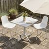 Gartenmöbel-Set IDA mit 2 Stühlen - 166x60x85cm, Kunststoff, Weiß | Balkonset Gartenset Tisch mit Stühlen Bistroset Outdoor Bild 4