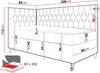 Boxspringbett 'Lenda Junior 3' schwarz 80x200 cm Links Bild 5