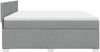vidaXL Boxspringbett mit Matratze Hellgrau 180x200 cm Stoff 3285960 Bild 5