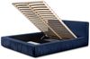 Polsterbett Doppelbett LEXIE 180x200cm Komplettset in Stoff Riviera Blau Bild 2