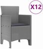 vidaXL Garten Essgruppe 13 pcs Hellgrau Polt Rattan 3378790 Bild 5
