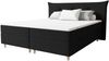 99rooms Artemis Boxspringbett 180x200 cm Strukturstoff INARI Schwarz Taschen-Federung Bild 4