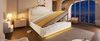 Polsterbett 140x200 cm - Samt mit Vintage-Betthaupt, hydraulischer Bettkasten, LED-Stimmungslicht und USB‑C，Beige Bild 2