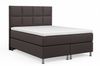 Boxspringbett MIAMI 140x200 cm Webstoff Anthrazit mit 7 Zonen Taschenfederkern-Matratze mit Visco-Topper Bild 2