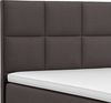 Boxspringbett MIAMI 140x200 cm Webstoff Anthrazit mit 7 Zonen Taschenfederkern-Matratze mit Visco-Topper Bild 4