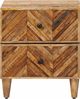 vidaXL Nachttisch Braun 40 x 33,5 x 46 cm Massivholz Mango 4018914 Bild 3
