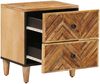 vidaXL Nachttisch Braun 40 x 33,5 x 46 cm Massivholz Mango 4018914 Bild 2