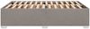Bettgestell ohne Matratze, ohne Kopfteil, Stoff, Taupe, 140x200 cm Bild 5