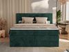 Boxspringbett, Doppelbett mit zwei Bettkästen und Multipocket-Matratze, Cord Bett - TILIANO KING - 140 x 200 cm - Dunkelgrün Cord - H3 Bild 3