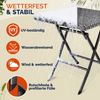 CASARIA® Polyrattan Balkonmöbel 3 tlg. Wetterfest Anthrazit Bild 5