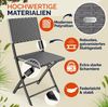 CASARIA® Polyrattan Balkonmöbel 3 tlg. Wetterfest Anthrazit Bild 4