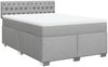 vidaXL Boxspringbett mit Matratze Hellgrau 160x200 cm Stoff 3288246 Bild 3