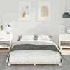 vidaXL Bettrahmen Weiß 140 x 190 cm Massives Kiefernholz 873077 Bild 3