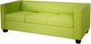 3er Sofa Couch Loungesofa Lille ~ Kunstleder, hellgrün Bild 5