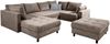 COLLECTION AB Wohnlandschaft Toni U-Form, B: 298 cm, Set: Sofa & Hocker, 2 Zierkissen, Federkern Bild 4