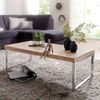 Wohnling Couchtisch 120 x 60 x 40 cm Massiv Holz, Akazie Bild 4